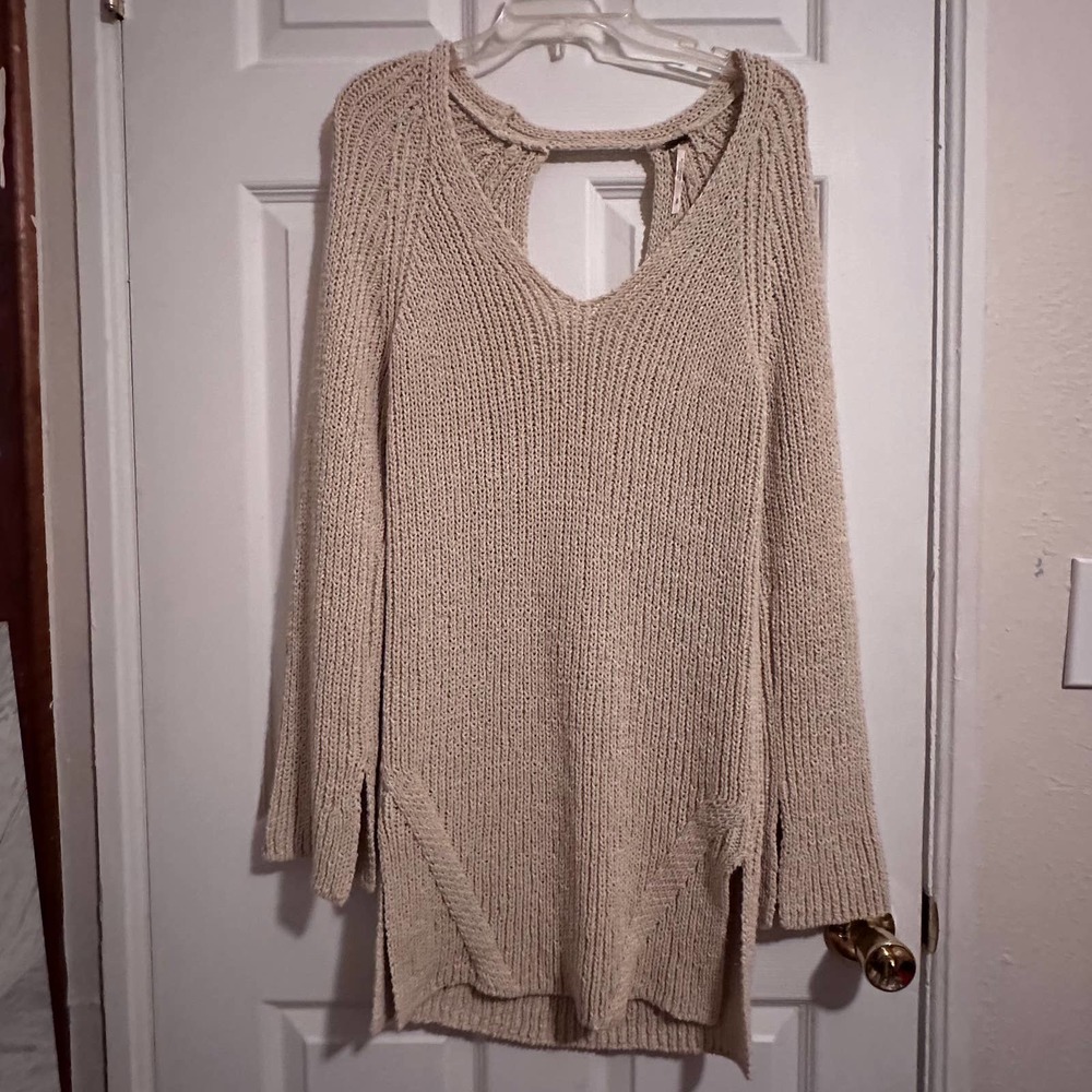 Free People Oversized Heavy Knit Sweater Dress